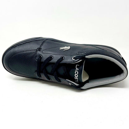 Lacoste Bayliss 118 1 U Cam Leather Triple Black Mens Casual Shoes Sneakers