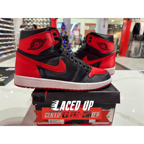 PRE OWNED Jordan 1 Retro High Satin Banned (Numbered)