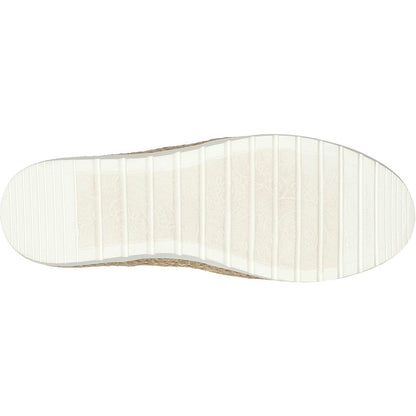 Women's Wide Fit Skechers 113982 Bobs Flexpadrille 3.0 Island Muse Espadrille Slippers