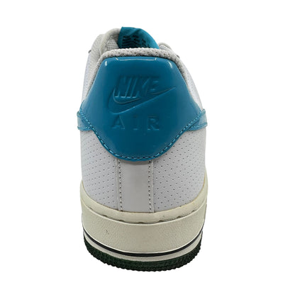 Nike Air Force 1 '07 White Marina Blue Obsidian Mens Athletic Sneaker