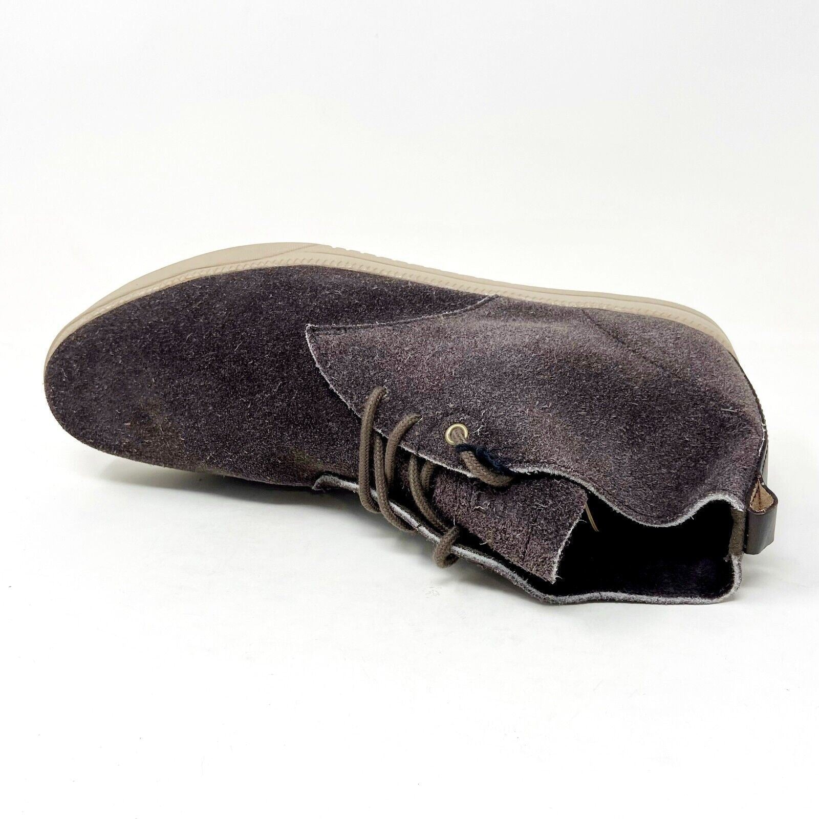 Clae Strayhorn Unlined Umber Suede Mens Mid Top Casual Shoes Sneakers