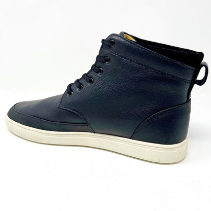 Clae Hamilton SP Black Tumbled Leather Mens Premium Mid Casual Sneakers