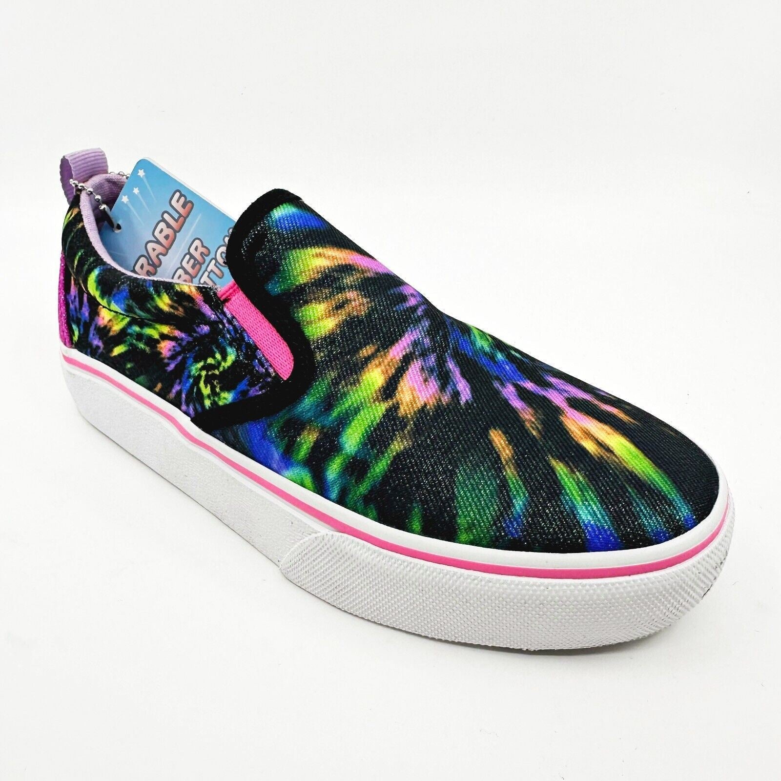 Skechers Marley Electric Tie Dye Black Multicolor Kids Girls Sneakers