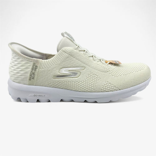 Skechers Go Walk Travel Milan Off White Womens Athletic Sneaker