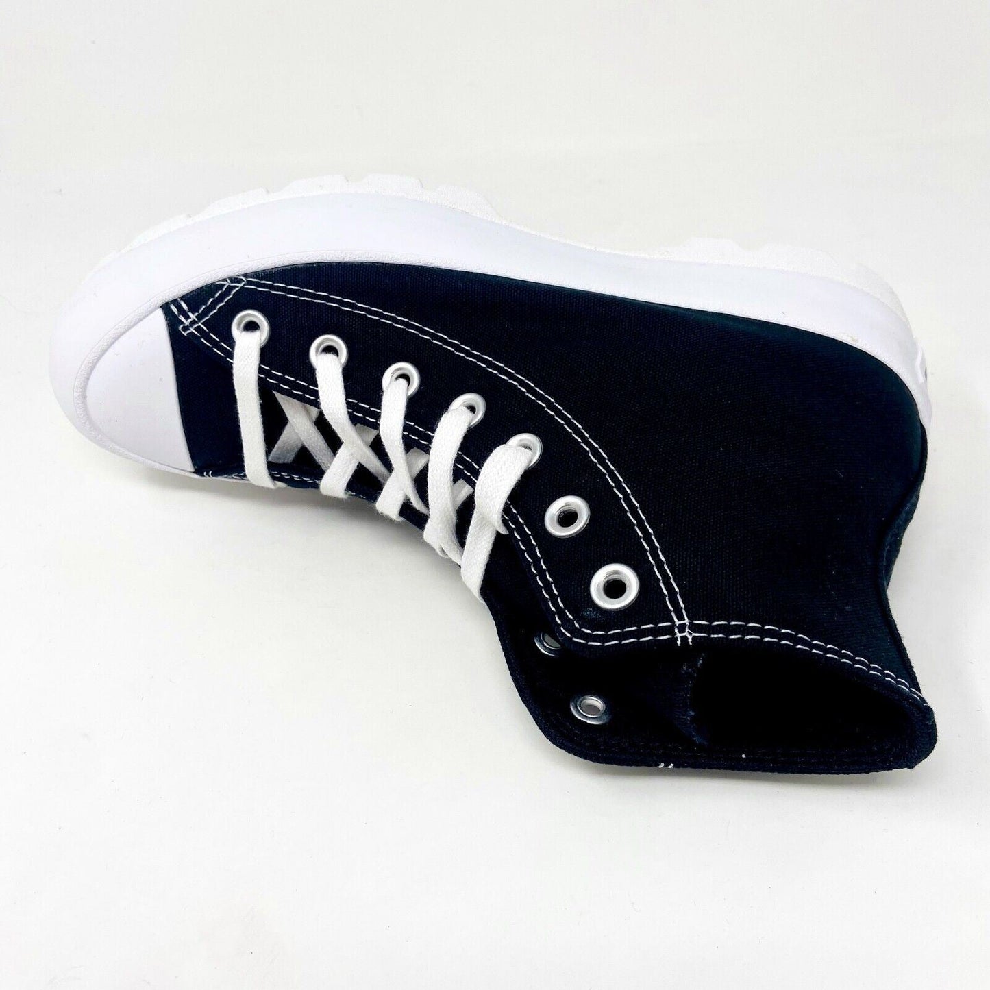 Converse Chuck Taylor All Star Lugged High Black White Platform Womens Sneakers
