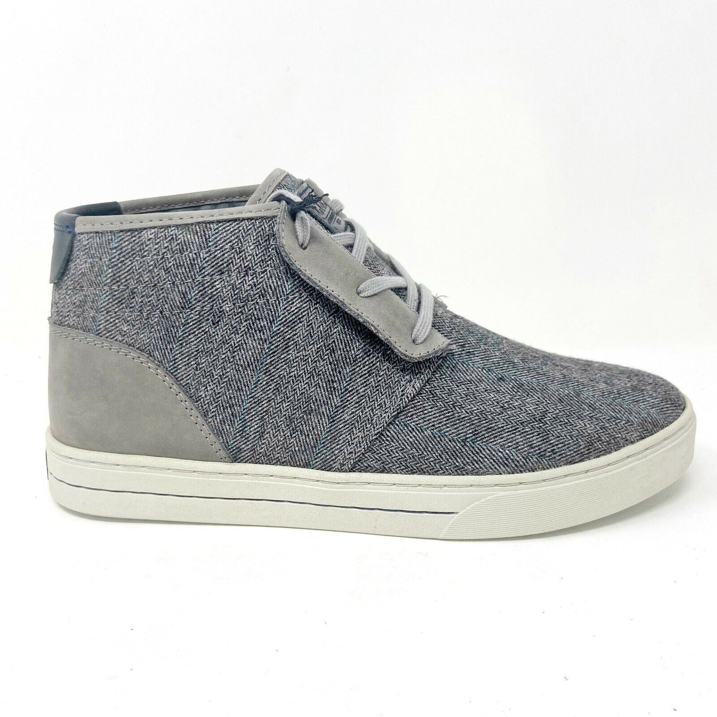 Clae McQueen Charcoal Deep Navy Mens Mid Premium Casual Sneakers