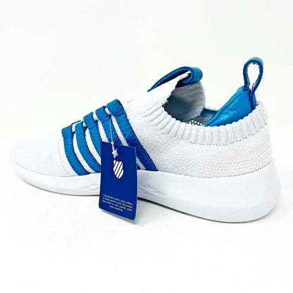 K-Swiss Gen K Icon Knit White Blue Moon Womens Athletic Sneakers 95578 192