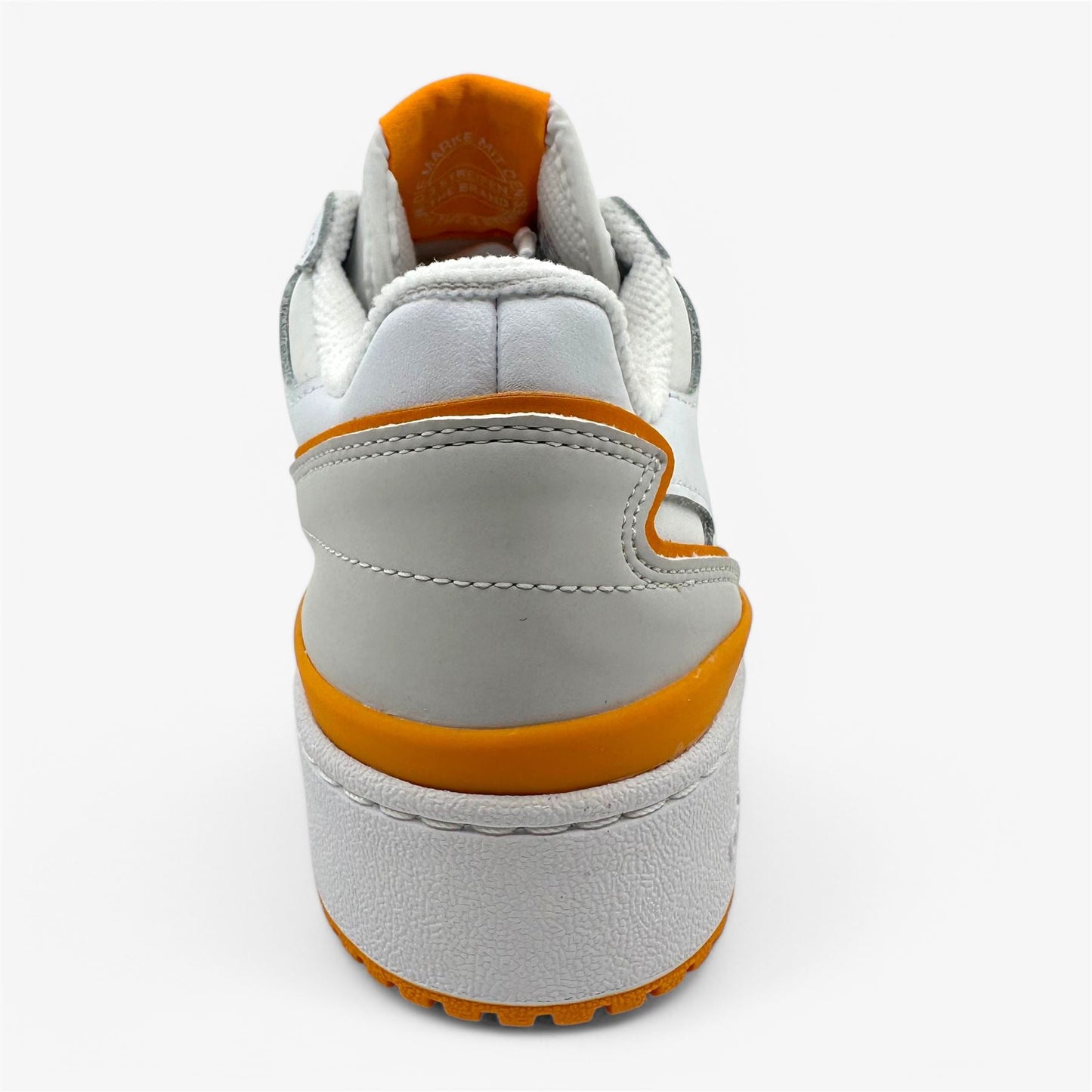 Adidas Forum Bold Stripes Cloud White Orange Womens Athletic Sneaker