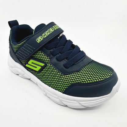 Skechers Rive Navy Lime Kids Boys Size 12 Sneakers