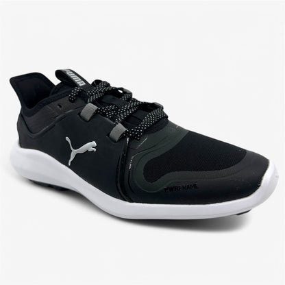 PUMA Ignite Fasten8 Black White Womens Waterproof Golf Shoes