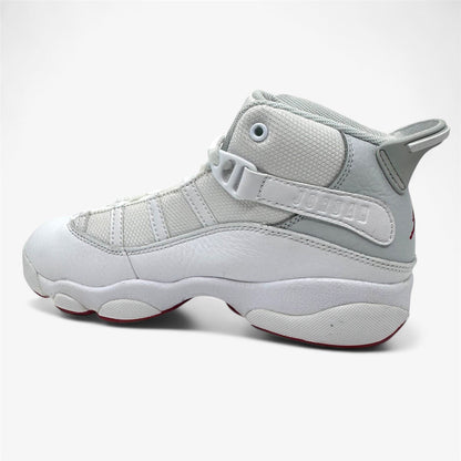 Jordan 6 Rings PS White Mystic Hibiscus Kids Size 2 Athletic Sneaker