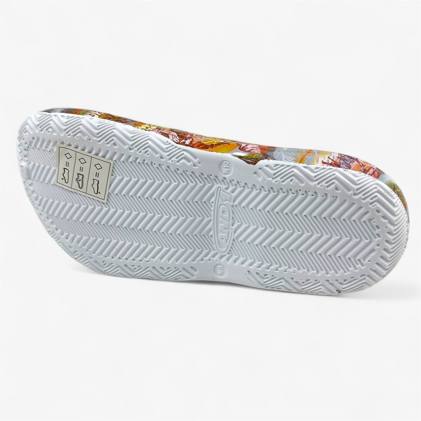 AND1 Bodega Clog Orange Multicolor Mens Casual Clog