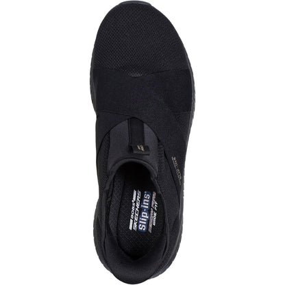 Women's Wide Fit Skechers 117505 Slip-ins Bobs Sport Squad Chaos Trainers