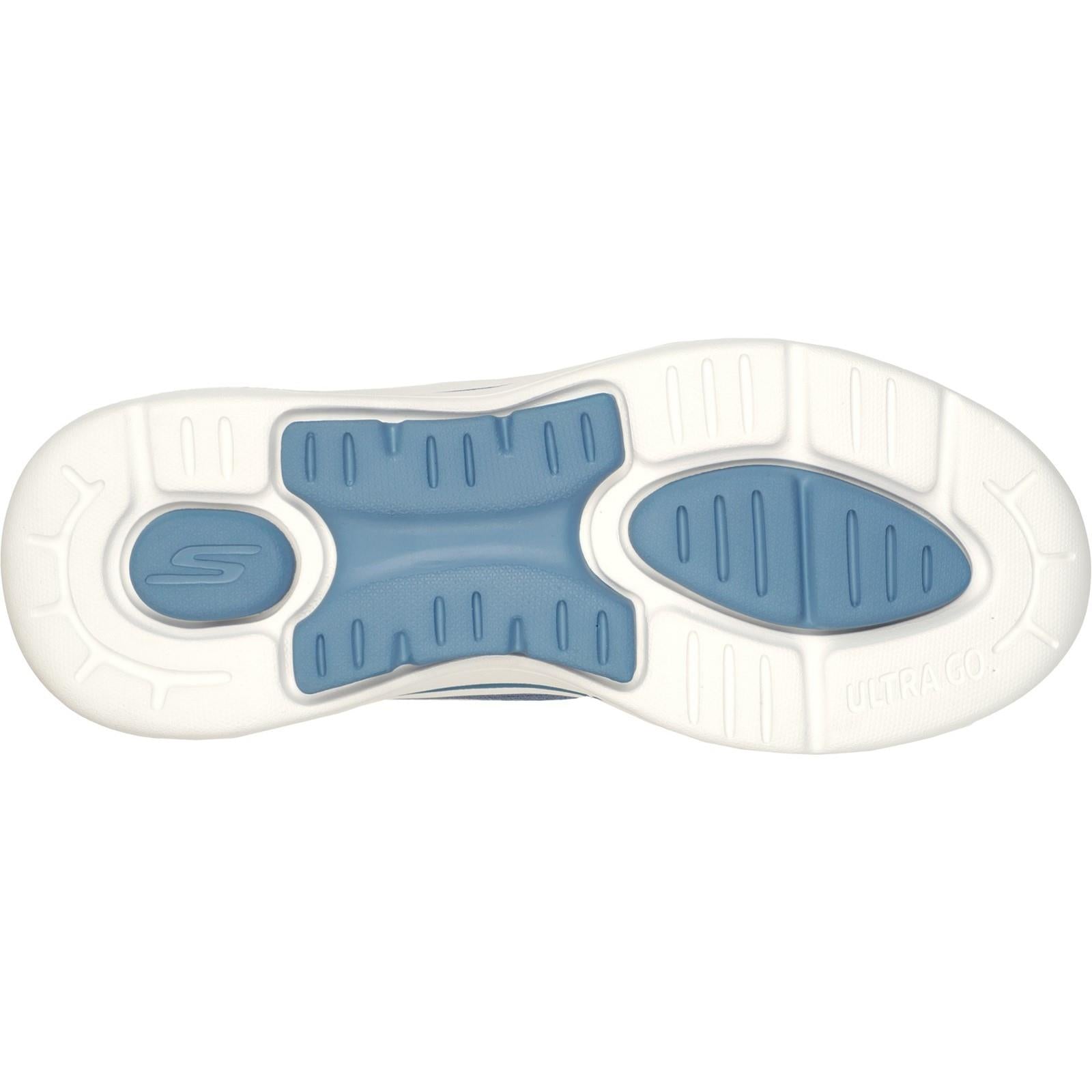 Women's Wide Fit Skechers 124404 Go Walk Arch Fit Motion Breez Trainers