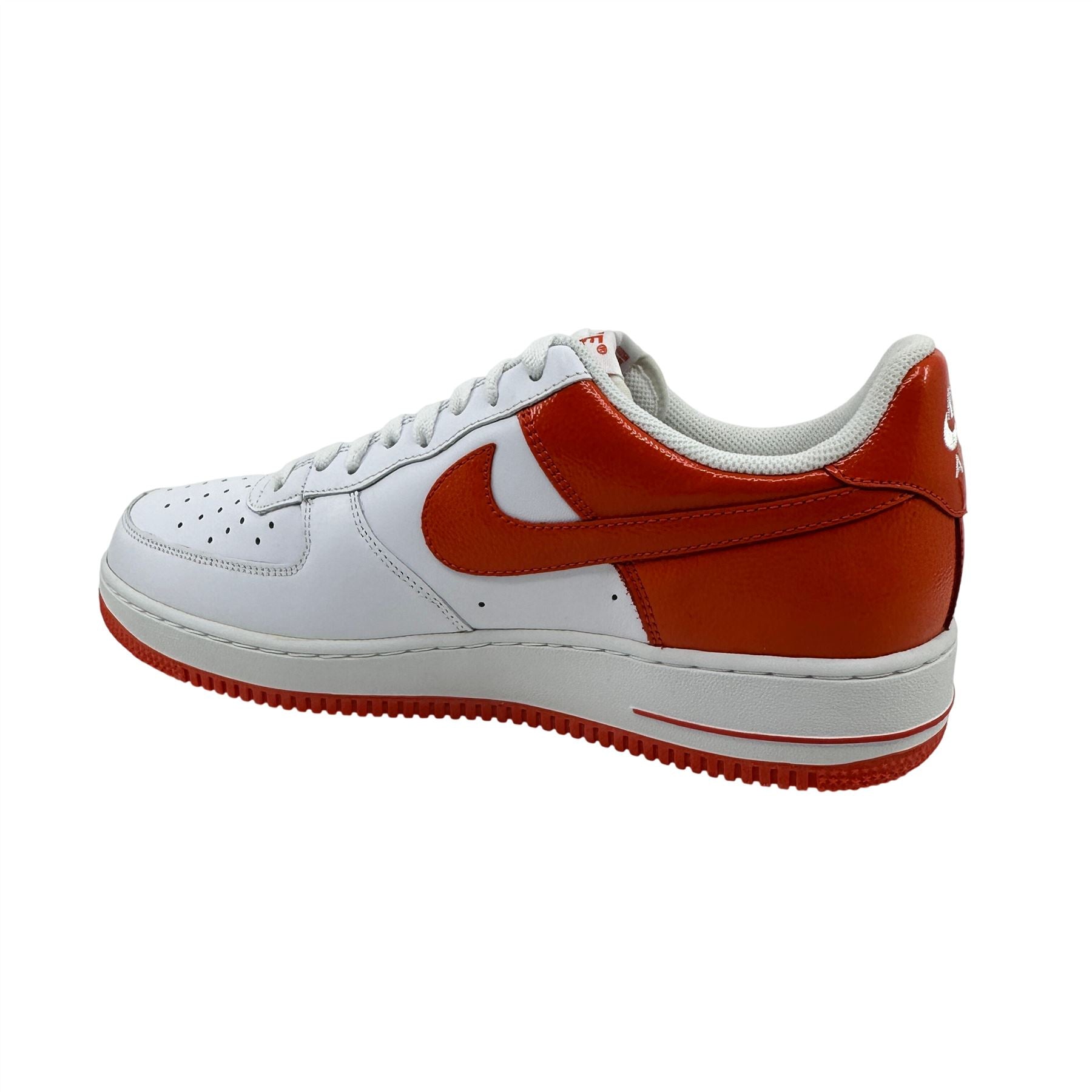 Nike Air Force 1 '07 White Team Orange Mens Athletic Sneaker