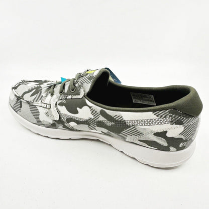 Skechers Go Walk Lite Out Of Sight Olive Green Womens Size 8.5 Slip On Shoes