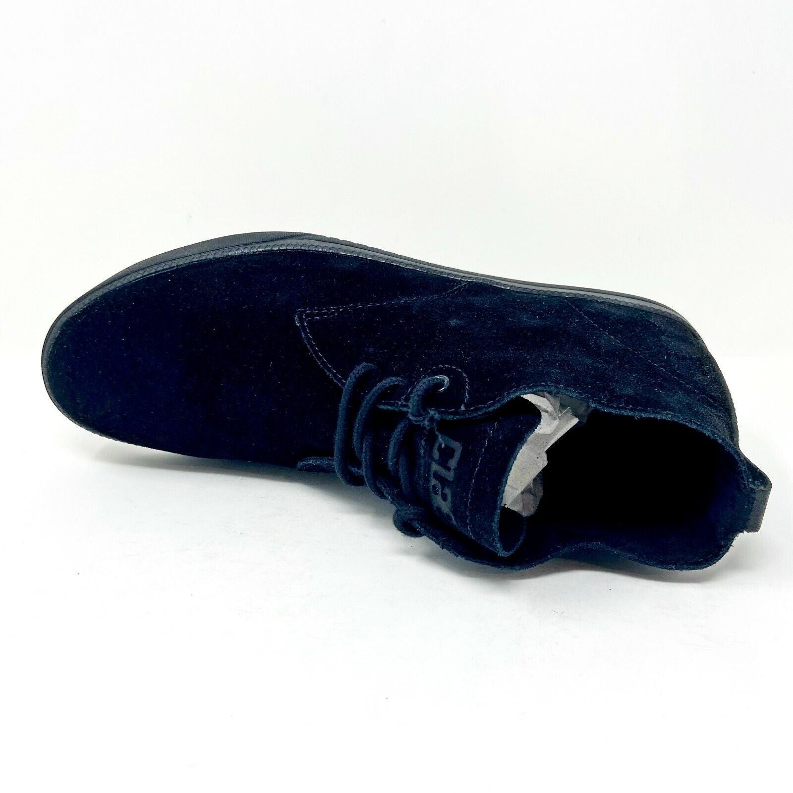 Clae Strayhorn Unlined Black Black Suede Mens Premium Casual Sneakers