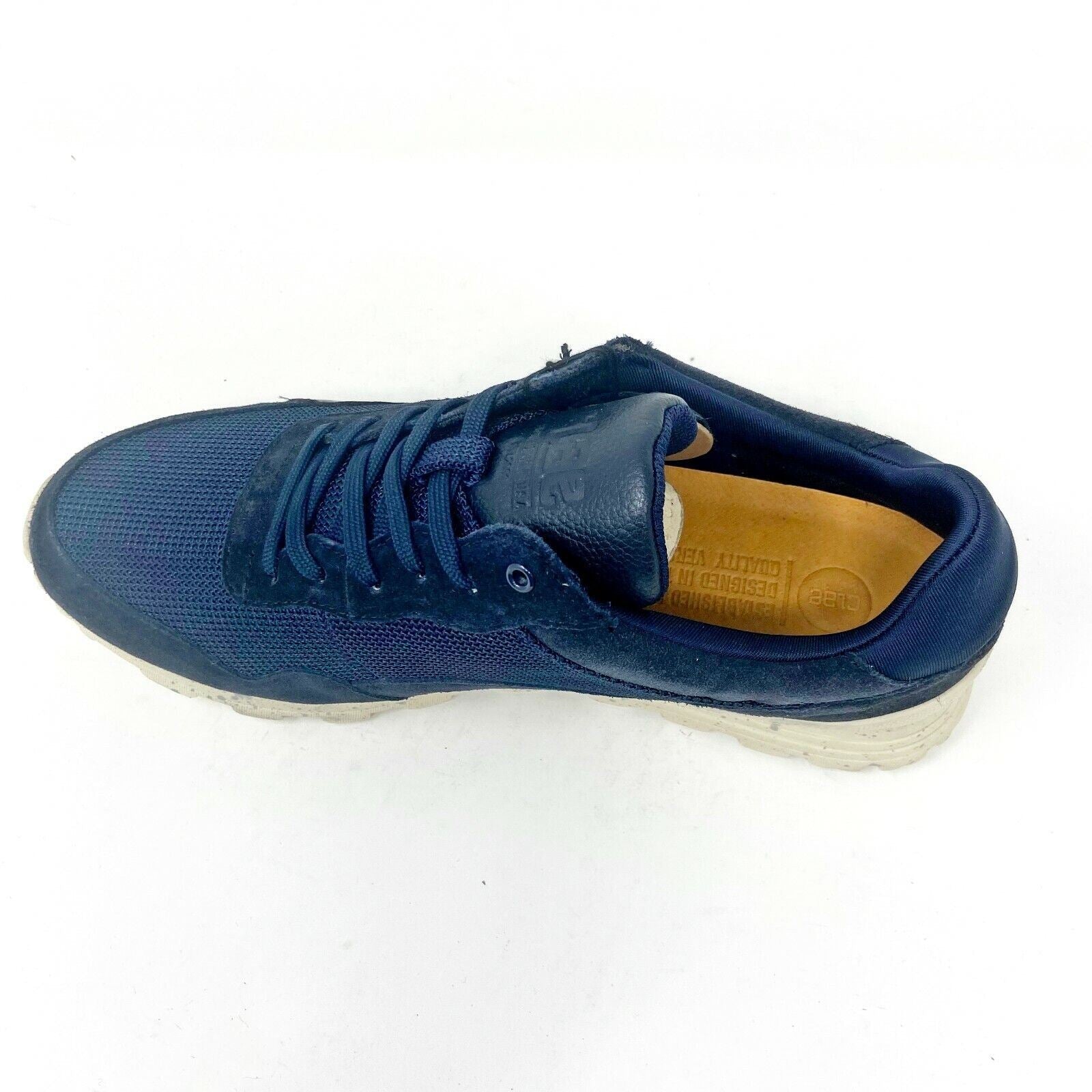 Clae Hoffman Navy Suede Mesh Mens Size 8.5  Premium Casual Sneakers
