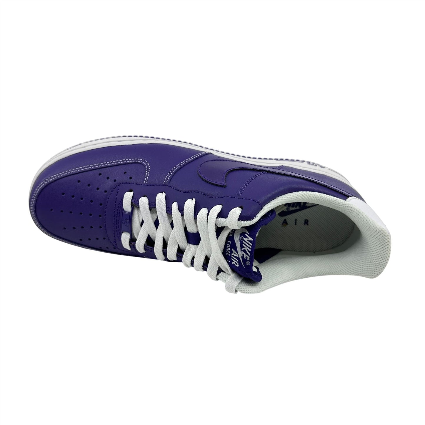 Nike Air Force 1 Court Purple White Mens Athletic Sneaker