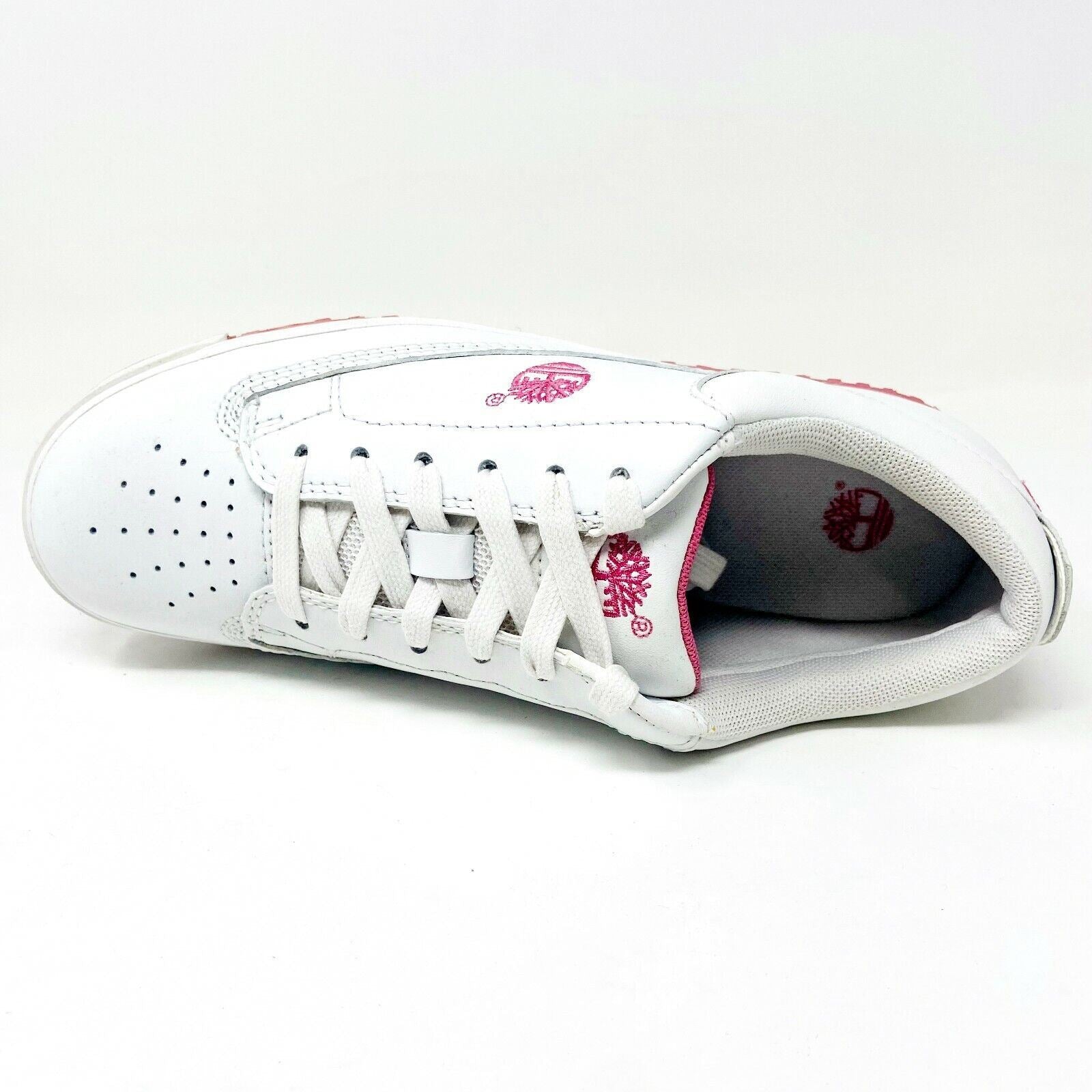 Timberland Timbercourt White Leather Womens Casual Sneakers 18383