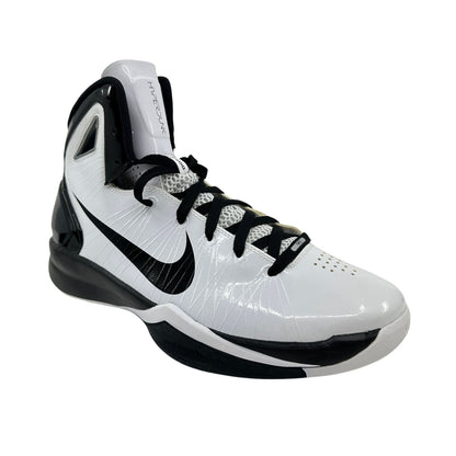 Nike Hyperdunk 2010 White Black Metallic Silver Mens Size 11 Athletic Sneaker