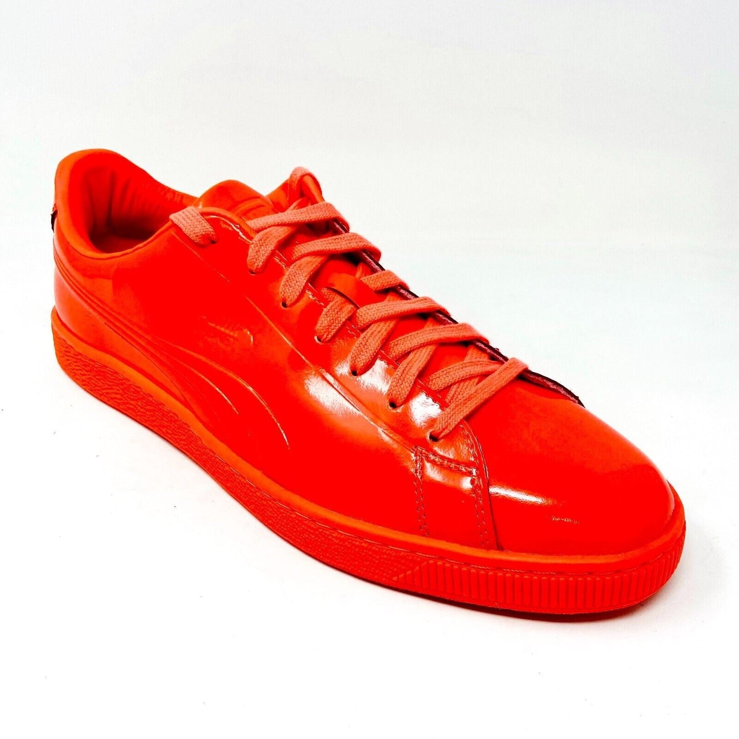 Puma Basket Classic Patent Emboss Red Blast Mens Casual Shoes 362035 01