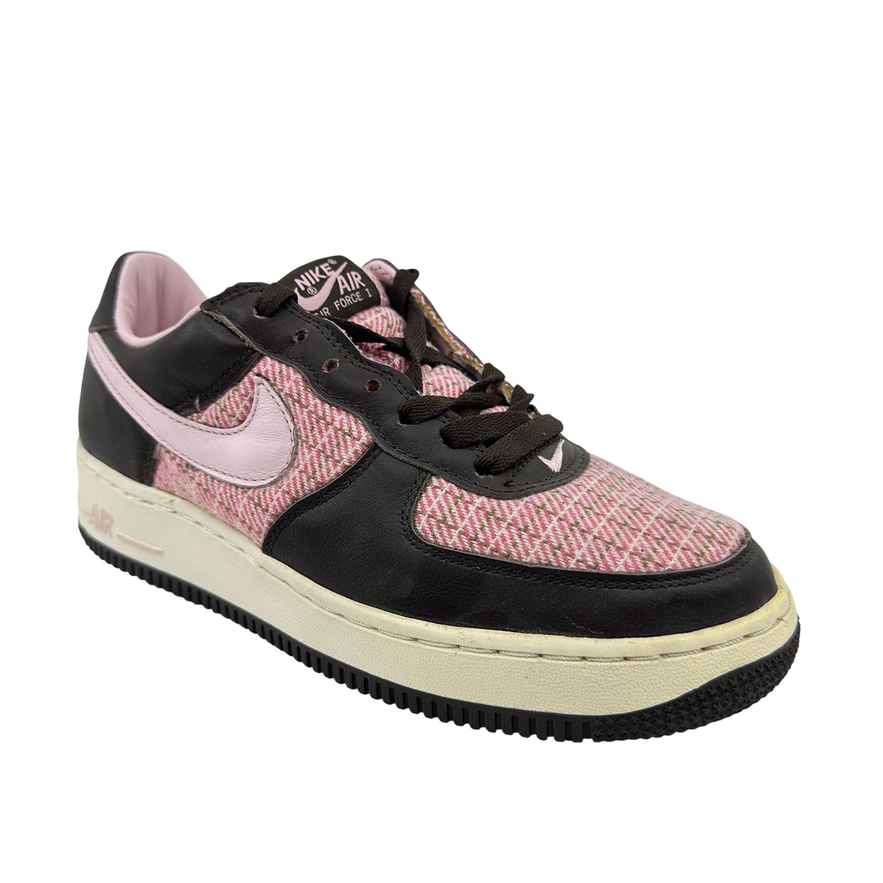 Nike Air Force 1 Premium Baroque Brown Pink Ice Womens Athletic Sneaker