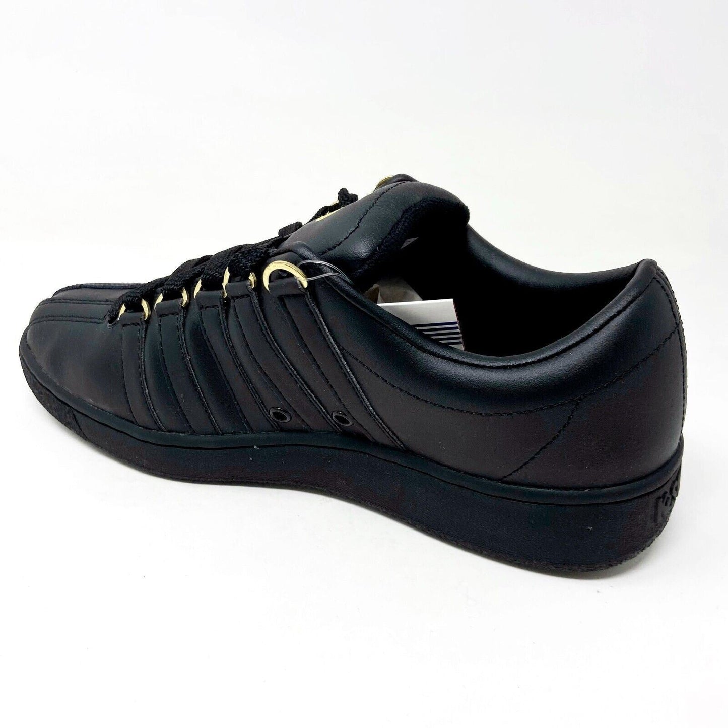 K-Swiss Classic 2000 Black Gold Mens Casual Shoes Sneakers Shoes 06506 015