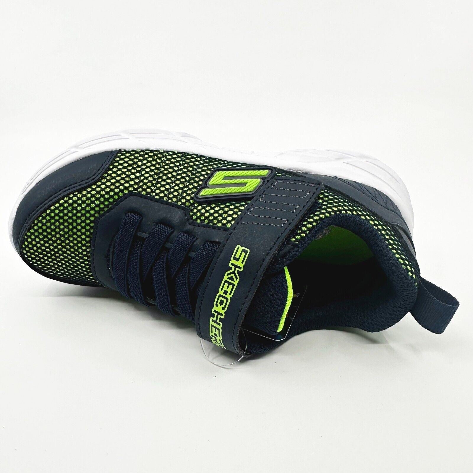 Skechers Rive Navy Lime Kids Boys Size 12 Sneakers