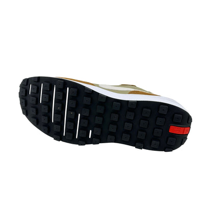 Nike Waffle One Leather Limestone Ale Brown Mens Athletic Sneaker