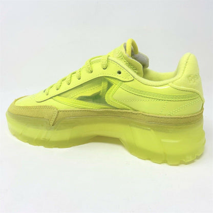 Reebok Club C Cardi B High VIS Green Clear Womens Lifestyle Sneakers H01010