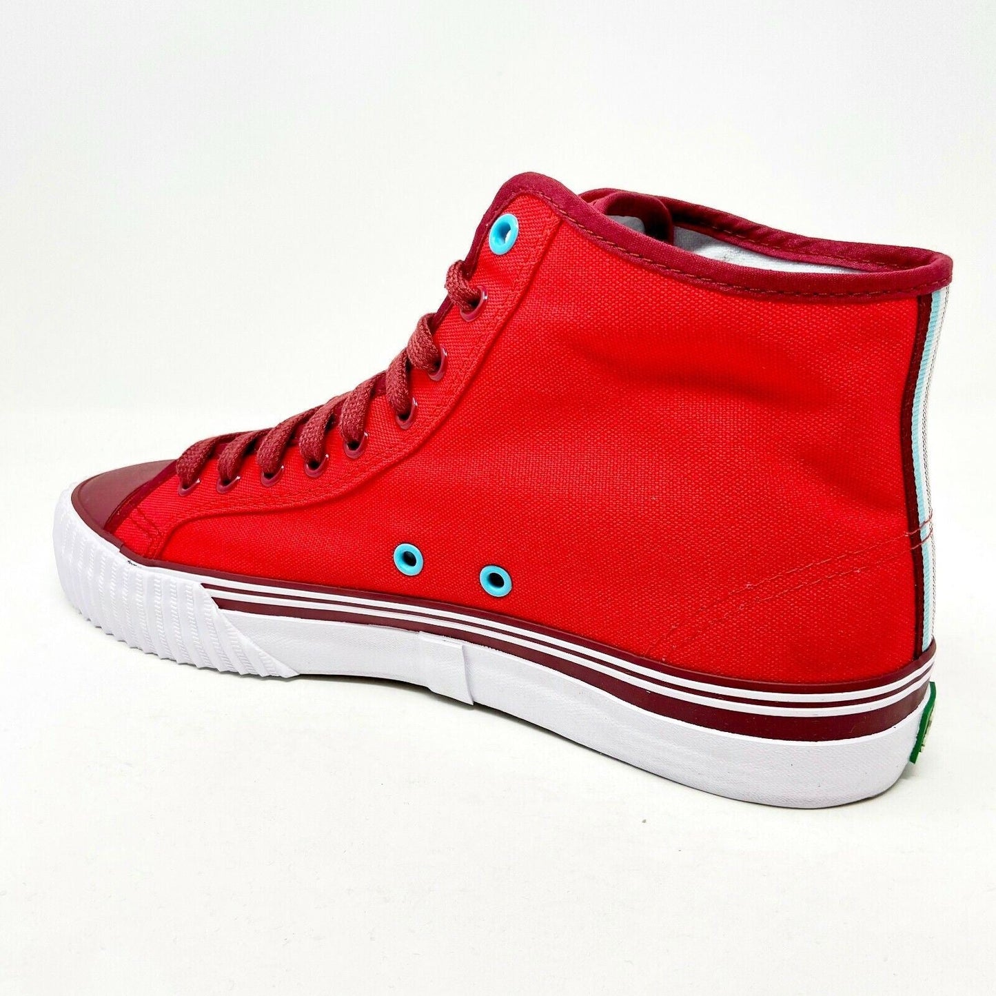 PF Flyer Center Hi Reis Red White Womens Size 6.5 Retro Sneakers PM12OH3I