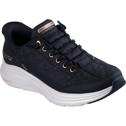 Women's Wide Fit Skechers 150413 Slip-ins Contour Foam Cozy Fit Golden Hour Trainers