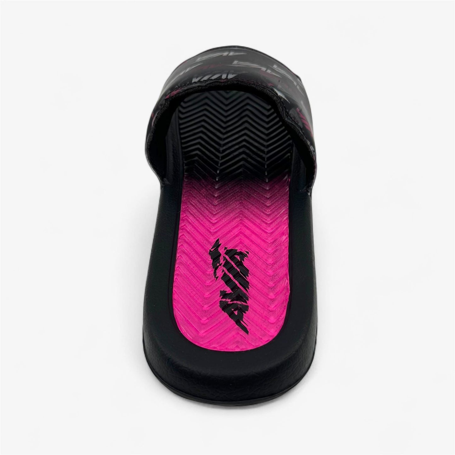 AND1 Gel Slide Black White Pink Glo Womens Sandal Slide
