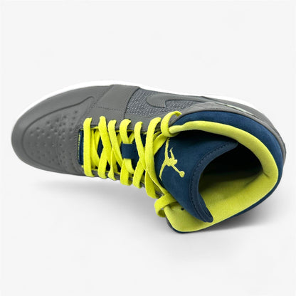 Jordan Air Jordan 1 Retro 97 TXT White Pewter Electric Yellow Mens Sneaker