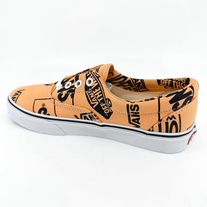 Vans Era Big Logo Off The Wall Tangerine Orange Black Mens Size 6 Sneakers