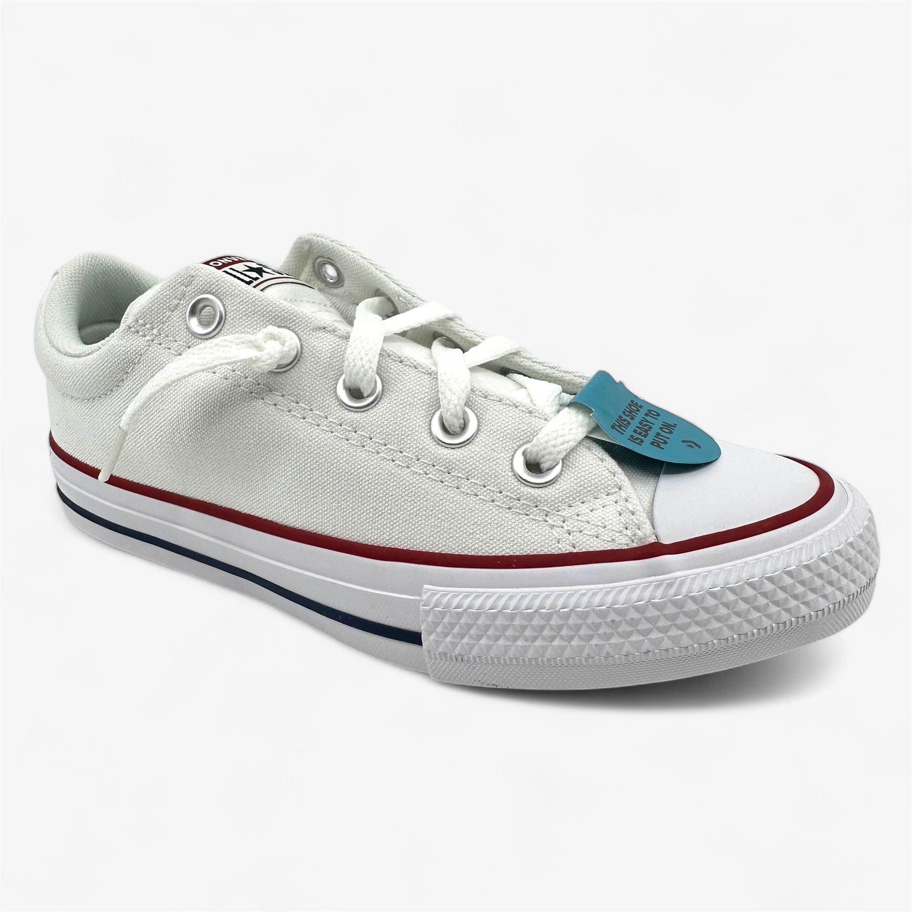 Converse CTAS Street Slip White Garnet Navy Kids Size 3.5 Athletic Sneaker