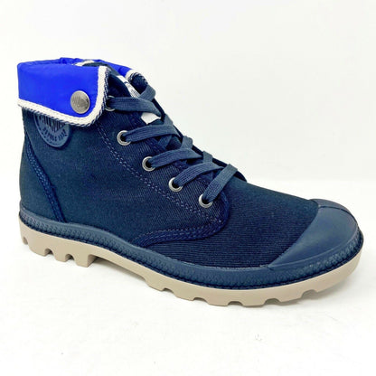 Palladium Hi Sock TFL F Navy Blue Womens Combat Boots 93610 400