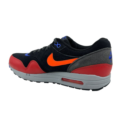 Nike Air Max 1 Essential Black Hyper Crimson Red Mens Athletic Sneaker