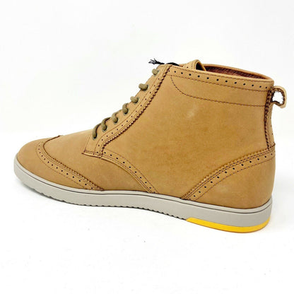 Clae Oscar Grizzly Leather Mens Size 10.5 Casual Mid Sneakers