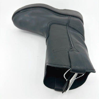 Bonanza 10" Wellington Goodyear Welt Black Leather Mens Steel Toe Boots BAT102
