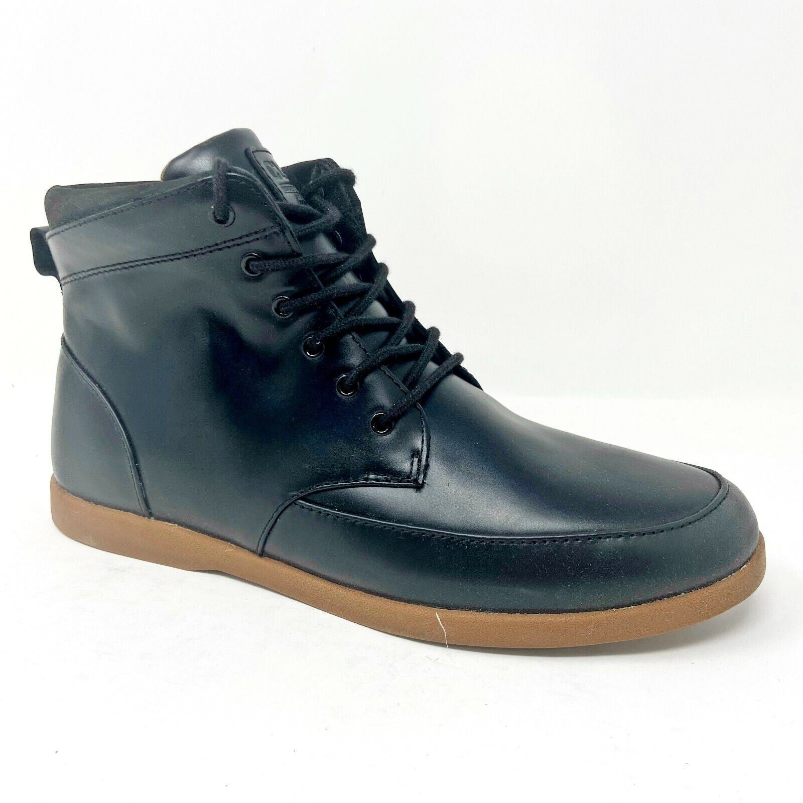 Clae Hamilton Black Grizzly Mens Premium Mid Casual Sneakers
