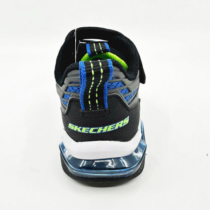 Skechers Skech Air Waves Charcoal Blue Kids Boys Sneakers