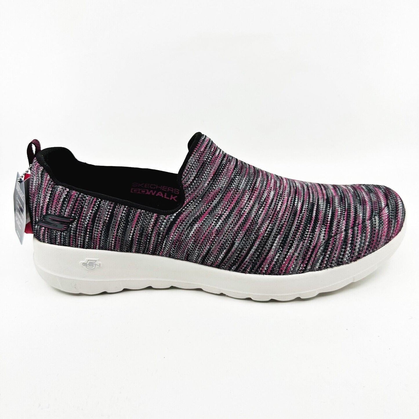 Skechers Go Walk Joy Terrific Black Pink Womens Slip On Comfort Shoes