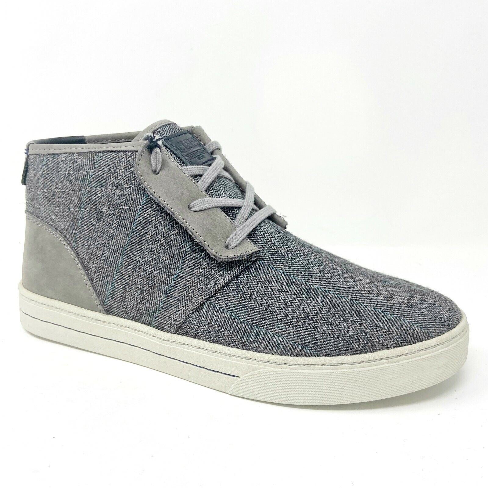 Clae McQueen Charcoal Deep Navy Mens Mid Premium Casual Sneakers