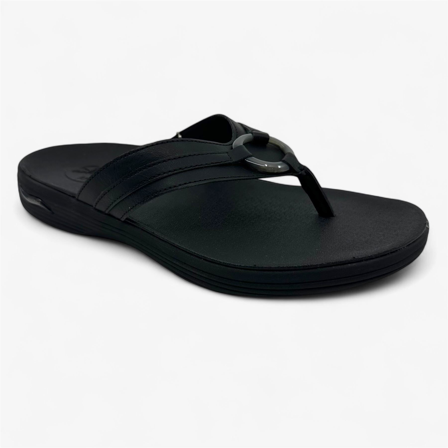 Skechers Arch Fit Maui Summer Fun Black Womens Sandal Thong