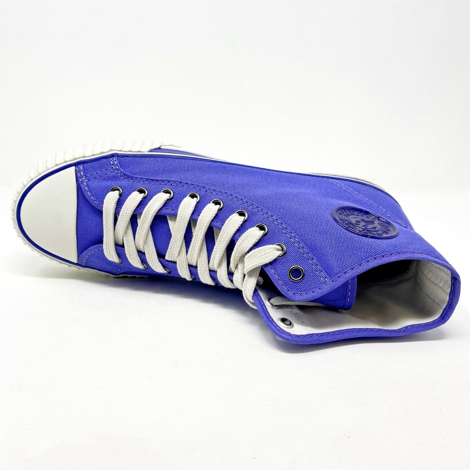 PF Flyers Center Hi Purple White Womens Retro Casual Sneakers PM11OH2O