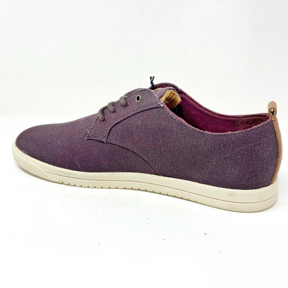 Clae Ellington Textile Oxblood Canvas Mens Casual Premium Shoes Sneakers