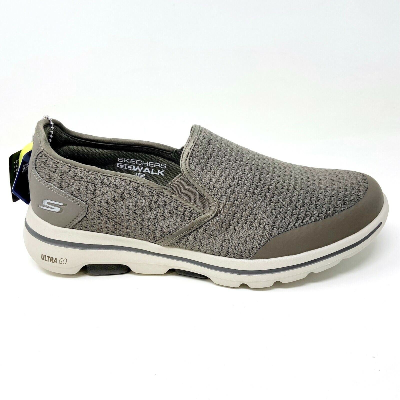 Skechers Go Walk 5 Apprize Khaki Mens Casual Walking Shoes