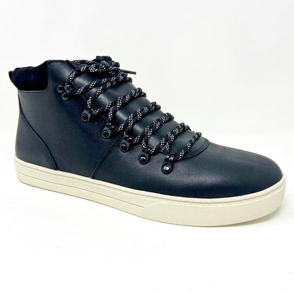 Clae Grant Black Leather Mens Premium Casual Shoes Sneakers